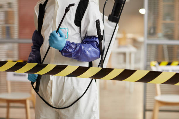 Professional Biohazard Cleanup technician working in Mason, MI